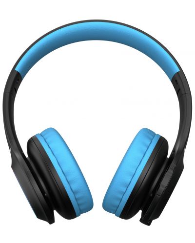 Детски слушалки PowerLocus - PLED, безжични, черни/сини - 3