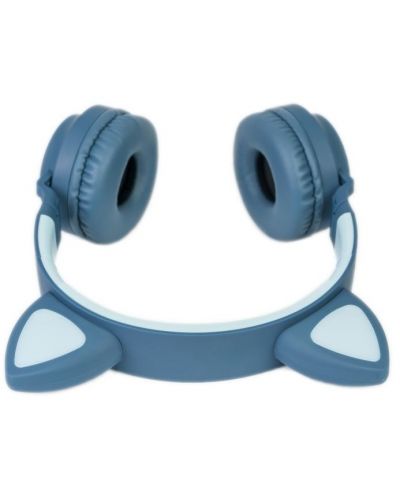 Детски слушалки PowerLocus - Buddy Ears, безжични, сини - 3