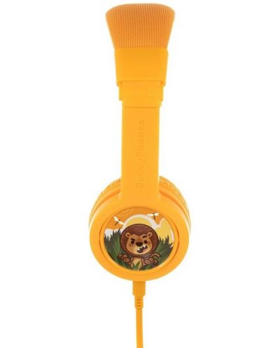 Детски слушалки с микрофон BuddyPhones - Explore+, жълти - 2