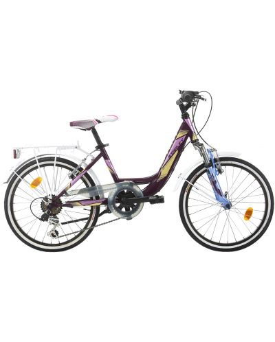Детски велосипед със скорости SPRINT - Starlet, 20", 310 mm, лилав - 1