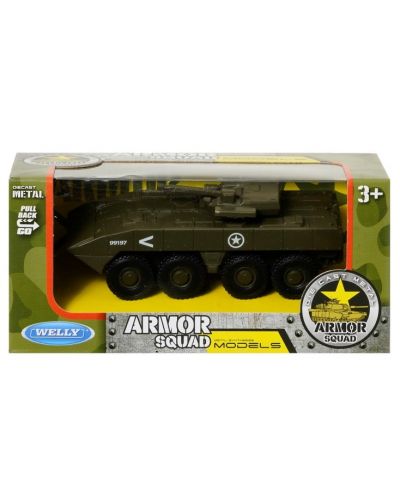 Детска играчка Welly - Tанк Armor squad, BTR, 12 cm - 2