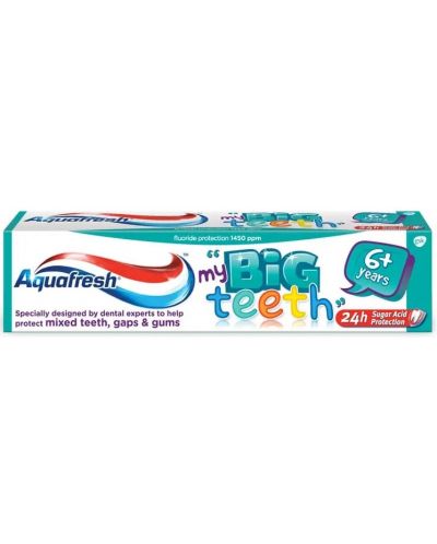 Aquafresh Детска паста за зъби Big teeth, над 6 години, 50 ml - 1