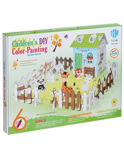 Детски комплект GОТ - Ферма за сглобяване и оцветяване - 1