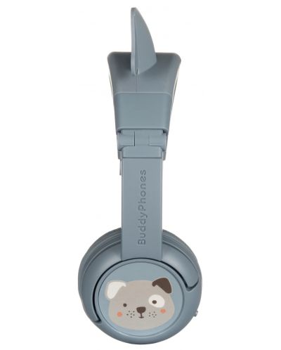 Детски слушалки BuddyPhones - PlayEars+ DOG, безжични, сиви - 3