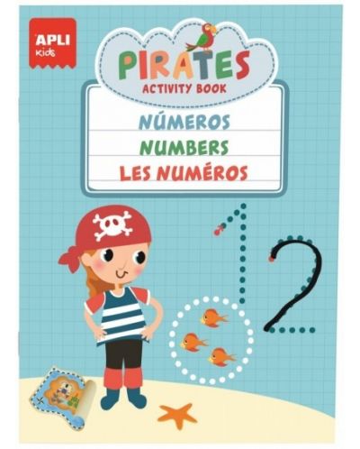 Детска чантичка с 3 занимателни книжки Apli - Пирати - 3