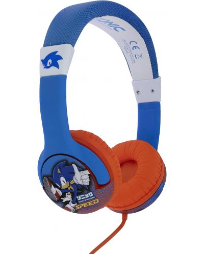 Детски слушалки OTL Technologies - Sonic, сини/червени - 2