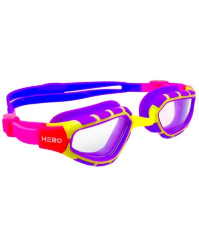 Детски очила за плуване HERO - Fit Junior, лилави/розови - 1