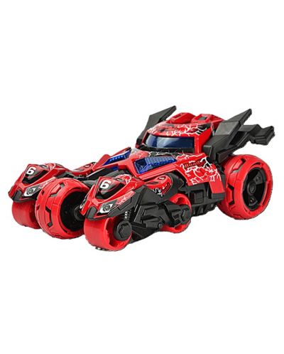 Детска играчка 3 в 1 Raya Toys - Кола трансформърс, червена - 1