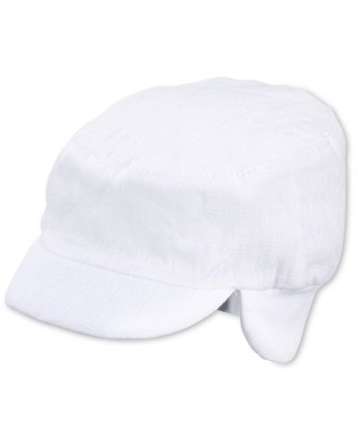 Детска лятна шапка с UV 50+ защита Sterntaler - 49 cm, 12-18 месеца, бяла - 1
