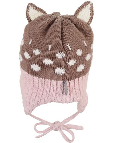 Детска плетена шапка Sterntaler - Коте, 43 cm, 5-6 м - 2