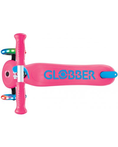 Детска тротинетка Globber - Primo Plus Lights, розова - 6