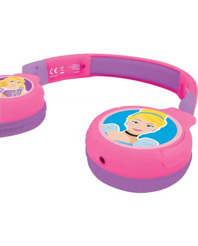 Детски слушалки Lexibook - Princesses HPBT010DP, безжични, розови - 3