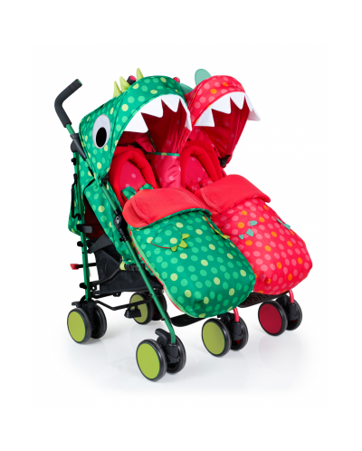 Детска количка за близнаци Cosatto Supa Dupa - Dinomee and Mo - 1