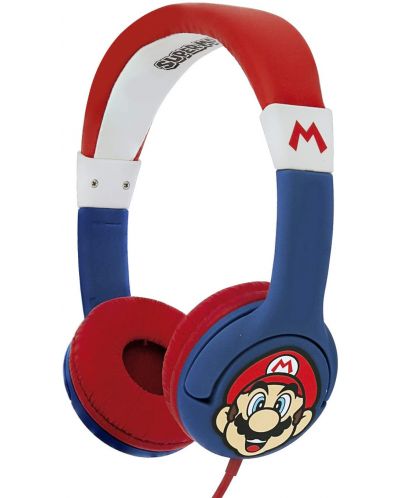 Детски слушалки OTL Technologies - Super Mario, сини - 1
