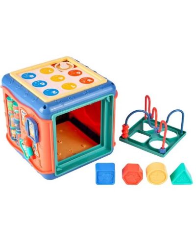 Детска играчка 7 в 1 MalPlay - Интерактивен образователен куб - 7