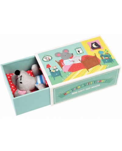 Детска мека играчка Rex London - Мишка в малка къща - 3