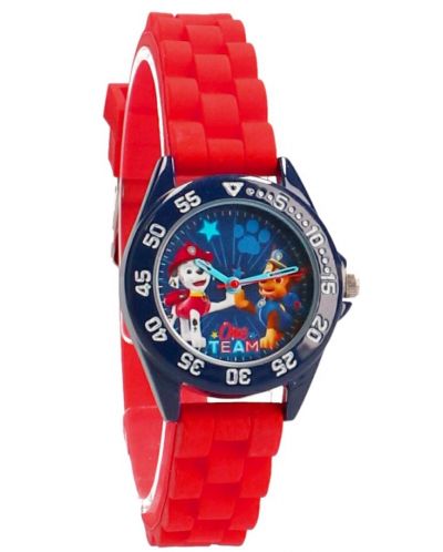 Детски часовник Vadobag Kids Time - Paw Patrol, Dynamic Pups, червен - 1