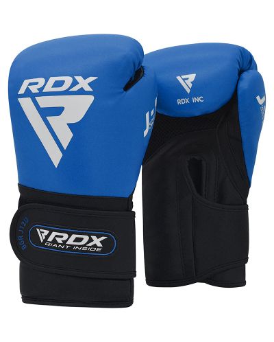 Детски боксови ръкавици RDX - REX J-12, 6 oz, сини/черни - 1