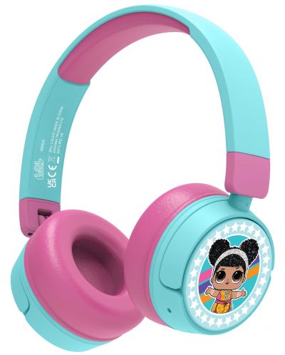 Детски слушалки OTL Technologies - L.O.L. Surprise!, безжични, сини/розови - 1