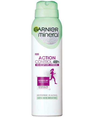 Garnier Mineral Спрей дезодорант Action Control, 150 ml - 1