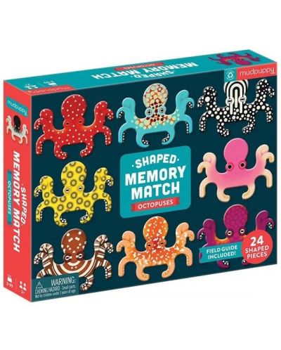 Детска мемори игра Mudpuppy - Октоподи - 1