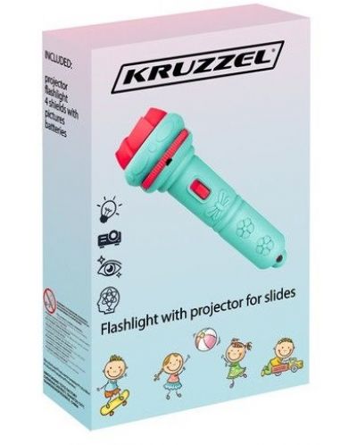 Детска играчка Kruzzel - Фенерче с плъзгащ се проектор - 3