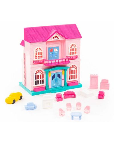 Детска играчка Polesie - Къща за кукли Sophie, 14 части - 3