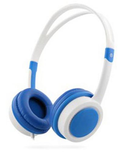 Детски слушалки с микрофон T'nB - Kids, бели/сини - 1