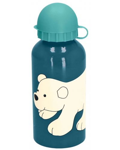 Детско алуминиево шише Sterntaler - Полярна мечка, 400 ml - 1