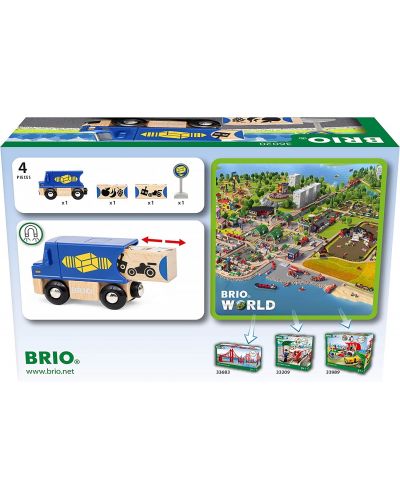 Детски комплект Brio World - Камионче за доставки - 8