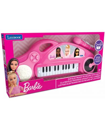 Детска играчка Lexibook - Електронно пиано Barbie, с микрофон - 2