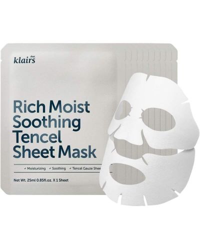 Dear Klairs Rich Moist Лист маска за лице, 25 ml - 2