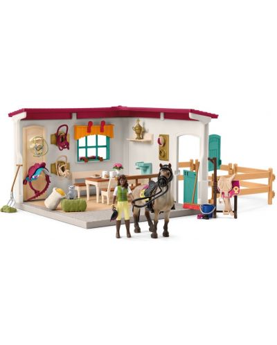 Детски игрален комплект Schleich Horse Club - Стая за почивка в конюшнята - 1