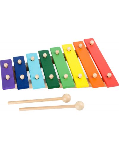 Детски дървен ксилофон Small Foot, цветен - 1