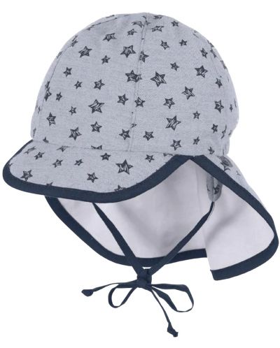 Детска шапка с платка с UV 50+ защита Sterntaler - Със  звездички, 47 cm, 9-12 месеца - 1