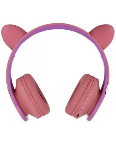 Детски слушалки PowerLocus - P1 Smurf, безжични, розови - 4