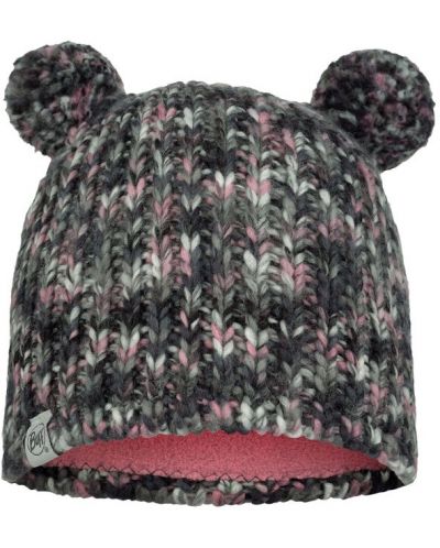 Детска зимна шапка BUFF - Knitted & fleece hat, сива - 1