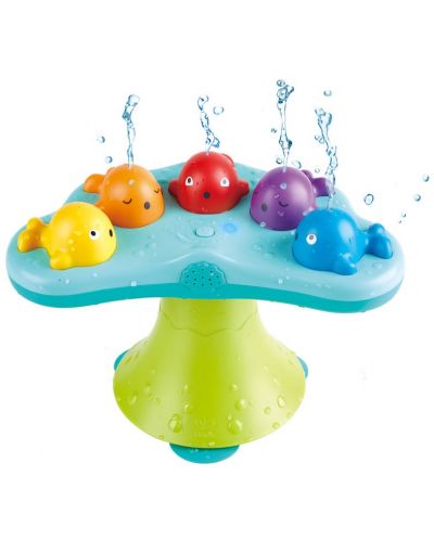 Детска играчка HaPe International - Музикален фонтан с разноцветни китове - 1