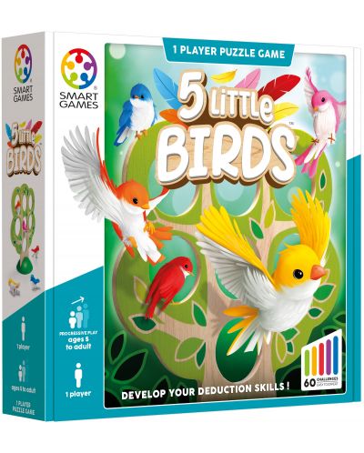 Детска игра Smart Games - Пет малки птички - 1