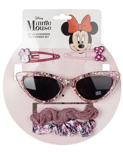 Детски комплект Cerda - Аксесоари за коса и слънчеви очила, Minnie - 1