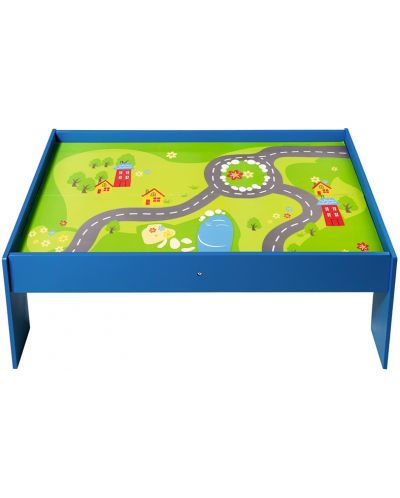 Детска дървена маса за игра Acool Toy - Синя - 1