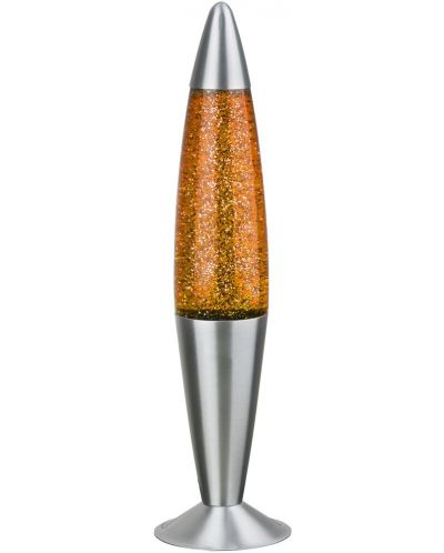 Декоративна лампа Rabalux - Glitter, 25 W, 42 x 11 cm, оранжева - 1