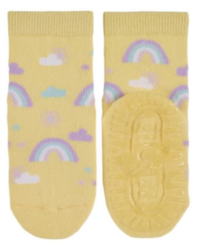 Детски чорапи със силиконова подметка Sterntaler - С дъга, 27/28 размер, 4-5 години - 2
