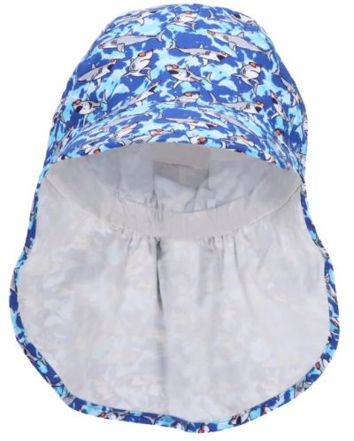 Детска шапка с UV 50+ защита Sterntaler - С козирка и платка, 55 cm, 4-6 години - 3