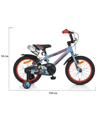 Детски велосипед Byox - Monster сив,  16′′ - 4