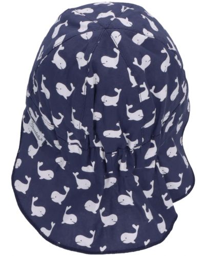 Детска шапка с козирка и UV 50+ защита Sterntaler - С китове, 43 cm, 5-6 месеца - 3