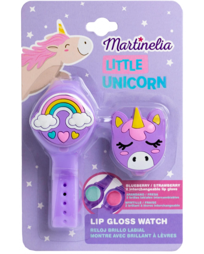 Детски балсам за устни Martinelia - Unicorn, часовник, 2 аромата - 1