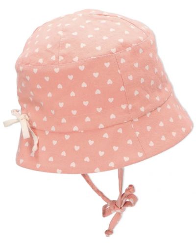 Детска лятна шапка с UV 50+ защита Sterntaler - На сърца, 51 cm, 18-24 месеца - 2