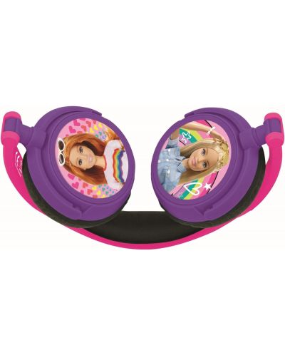 Детски слушалки Lexibook - Barbie HP010BB, лилави/розови - 3