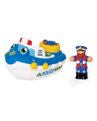 Детска играчка Wow Toys Emergency - Полицейската лодка на Пери - 1